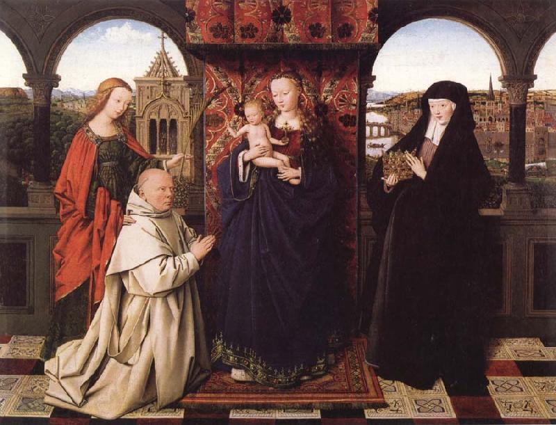 Jan Van Eyck Virgin and Child with Saints and Donor France oil painting art